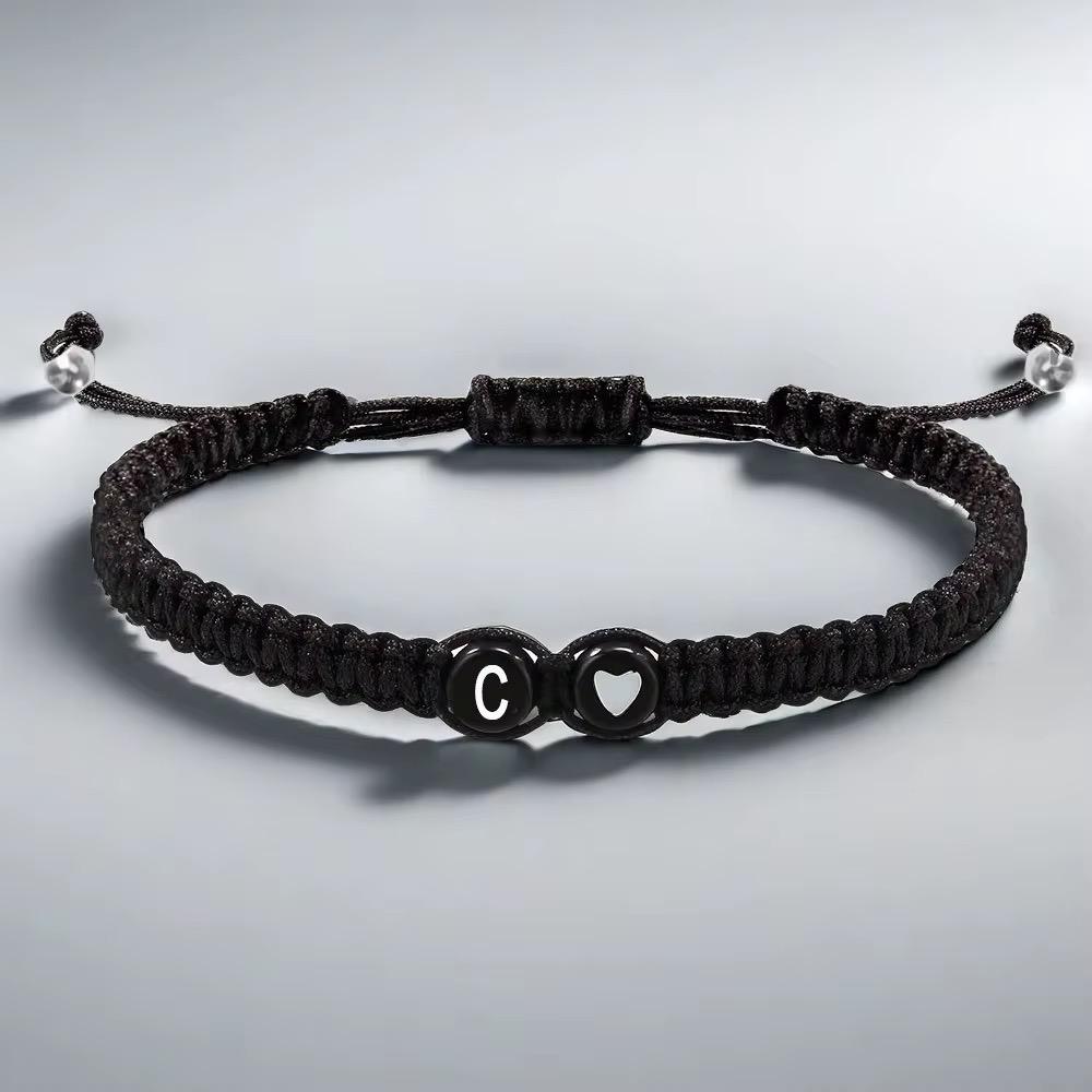 Initial heart Bracelet
